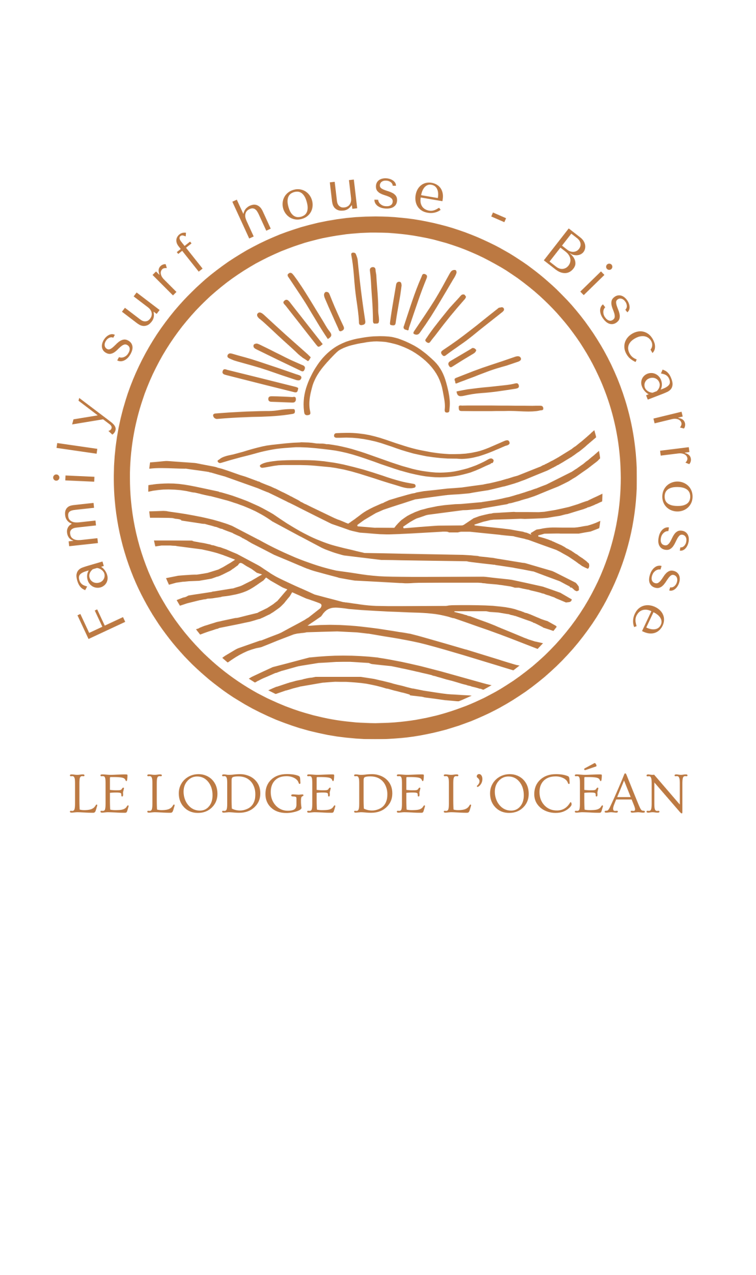 Logo le lodge de l'océan beige